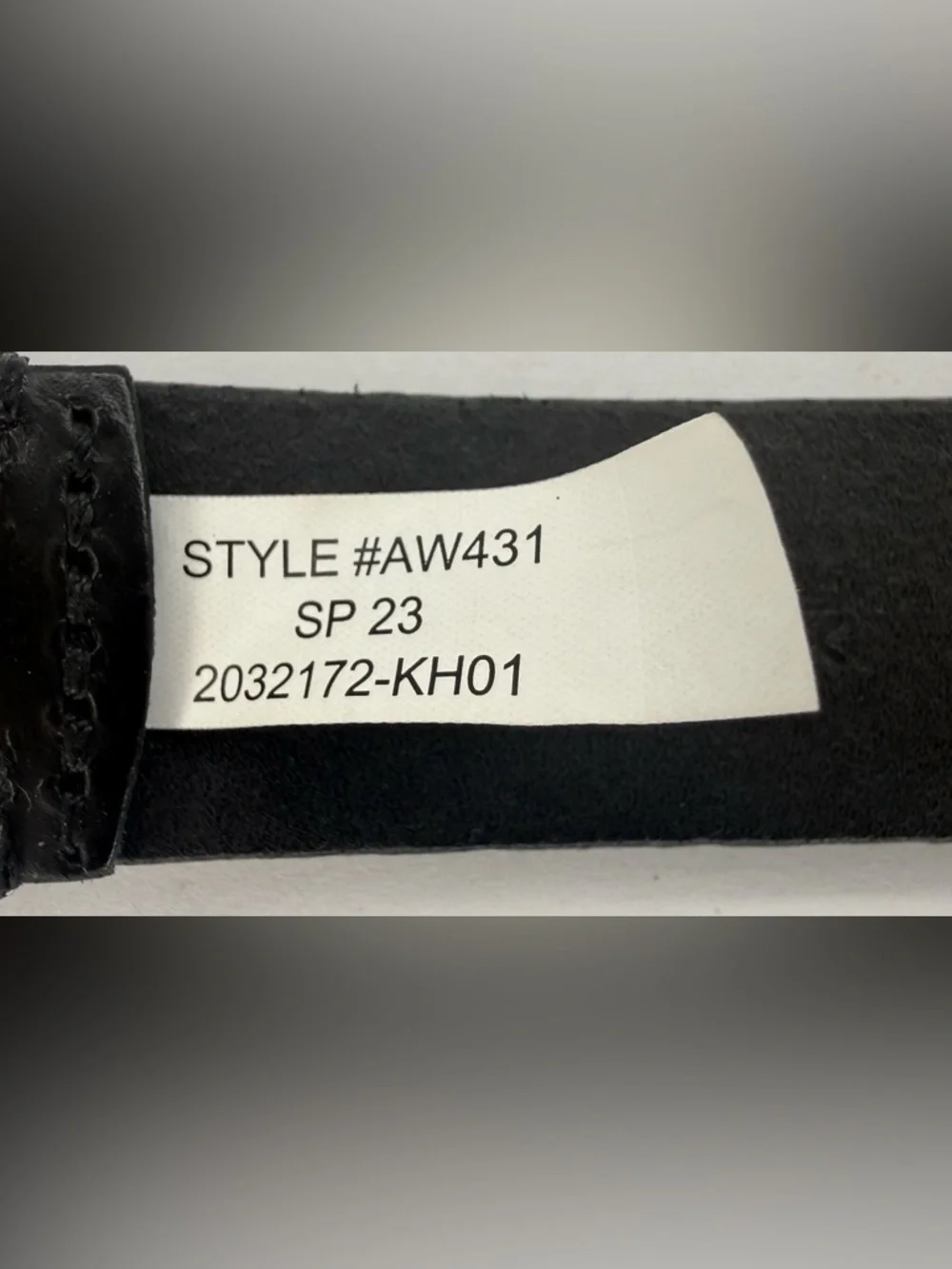 J Crew Crewcuts Kids Genuine Buffalo Leather Belt Black Silver Buckle Size XL